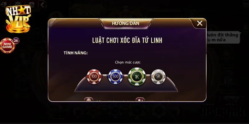 Chia sẻ về luật chơi xóc đĩa tứ linh cho tân binh